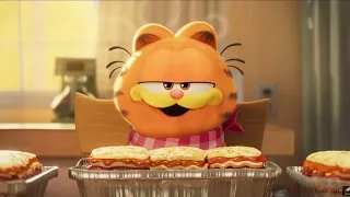 Garfield eats Lasagna - The Garfield Movie (2024) (Clip)