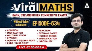 Bank Exams | Simplification | Number Series | Inequality | Arithmetic & DI #634 By Navneet Tiwari
