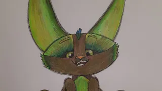 Drawing Swampy from The Mavka The Forest Song 2023 with colored pencil ! #mavka #trending #diy