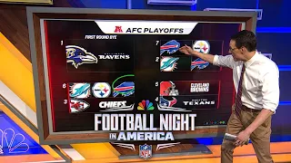 NFL playoff picture: Steve Kornacki breaks down AFC, NFC playoff brackets | FNIA | NFL on NBC