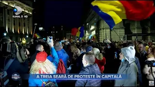 Stirile Kanal D (31.03) - A treia seara de proteste in capitala! Cum s-a incheiat? | Editie de pranz