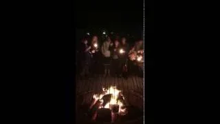 Havdallah at Camp Ramah Family Weekend Retreat