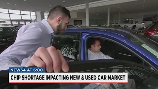 Car sales impacted by chip shortage