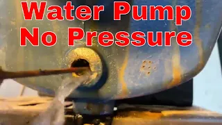 my shallow well Water pump wont build pressure