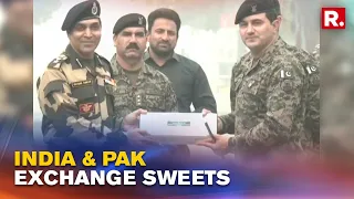 BSF and Pakistan Rangers Exchange Sweets And Greetings At Attari-Wagah Border On Republic Day