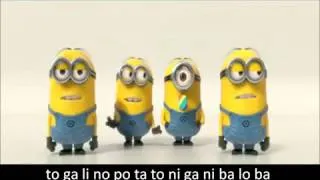 Minions Banana and Potato Song with Subtitled Lyrics   Despicable Me 2 Trailer
