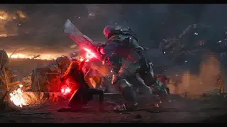 Avengers Endgame   Wanda VS Thanos,  Wanda pelea x vision