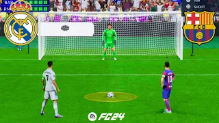 FIFA 24 BARCELONA VS REAL MADRID RONALDO VS MESSI PENALTY SHOOTOUT PS5