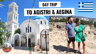 Day trip to the islands of Agistri and Aegina from Athens, Greece on a boat ⛵🇬🇷