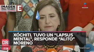 Nervios traicionan a Xóchitl Gálvez; tilda de mal priista a Alito Moreno