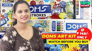 Doms Art Kit 150 | Doms Art Strokes Review | Stationary Under 150 | Art Supplies Oil Pastel Colours