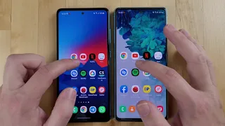 Samsung Galaxy A52 5G vs S20 FE 5G | Speed Test