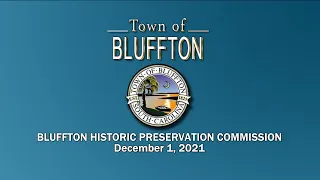 Town of Bluffton, Bluffton Historic Preservation Commission