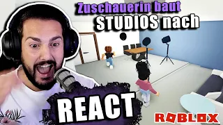 KAAN REACTION AUF "Zuschauerin baut Cloud und Danias Studio in Roblox nach"!