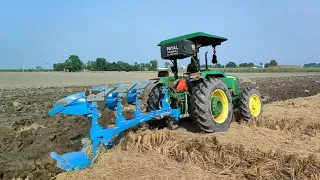 तेल का पम्पा क्यो कहते हैं इसे, John deere 5405 4wd on 3mb Lemken reversable plough,