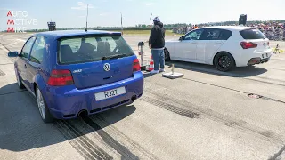 900HP BMW M140i Kotte Performance vs 950HP VW GOLF 4 R32 Turbo