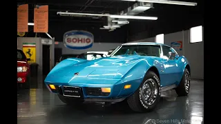 1976 Corvette - 64,395 Miles, Great Condition, Bright Blue/Smoke - Seven Hills Motorcars