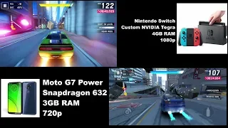 Asphalt 9: Legends Comparison (Nintendo Switch vs Mobile [Moto G7 Power] MIDRANGE Phone)