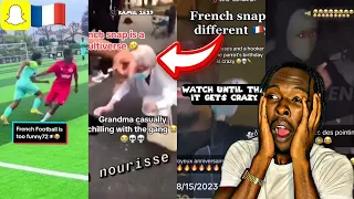 funniest french snaps and tiktoks part 6 | AMERICAN REACTS TO FRENCH RAP MEMES