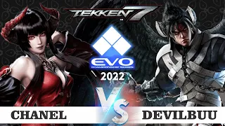 Chanel (Eliza) VS Devilbuu (Devil Jin) - EVO 2022 - Tekken 7 - Winner Pools