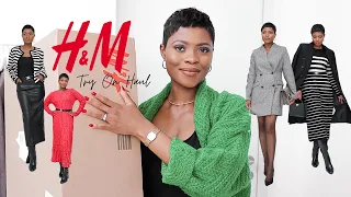 NEW IN H&M HAUL | AUTUMN WINTER TRY ON ( PT. 2 ) | ama loves beauty
