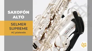 SAXOFÓN ALTO SELMER SUPREME PLATEADO