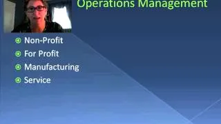 Welcome to Operations Management Video Series (Video 1)