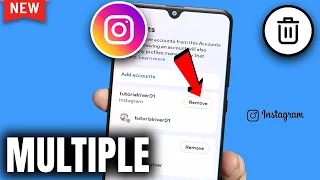 How To Remove Multiple Accounts On Instagram 2024 | Delete Dual Account From Instagram