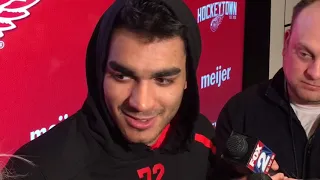 How important is it for Red Wings’ Andreas Athanasiou to score 30 goals?