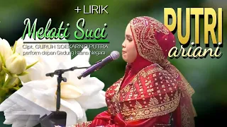 Putri Ariani | Melati Suci | #Lirik | HUT RI ke 78 | Istana Negara