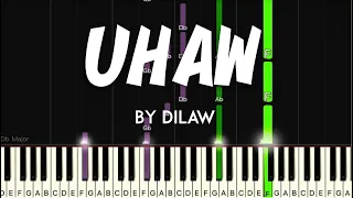 Uhaw by Dilaw synthesia piano tutorial + sheet music & lyrics