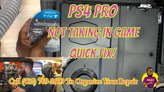 Fix PS4 Pro Wont Accept/Take in game (EASY REPAIR)