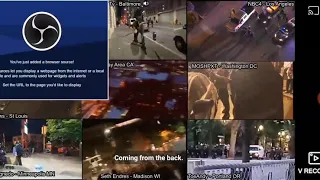 Multiple live views of riots, looting and protest George Floyd protests 2020