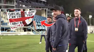 Jacks Grealish Gives his England Shirt to a Fan with Gigantic Calf Muscles