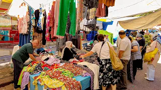 Istanbul Market Tour Summer 2022[4K60fps]- Sunday Bazaar in Zeytinburnu