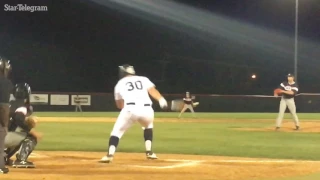 Colleyville Heritage shortstop Bobby Witt Jr. swings away