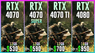 RTX 4070 vs RTX 4070 SUPER vs RTX 4070 TI vs RTX 4080 - Test in 25 Games