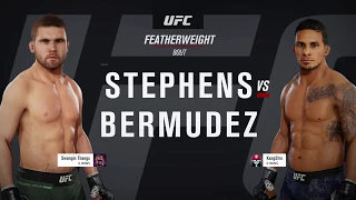 EA UFC 3: Ranked Online: Jeremy "Lil' Heathen" Stephens (me) vs Dennis "The Menace" Bermudez