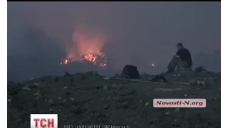 На несанкціонованому сміттєзвалищі під Миколаєвом сталася пожежа