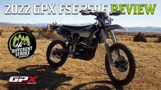 2022 GPX FSE 250E Review | Riding Footage and Overall Thoughts | Different Stroke Motorsports