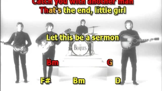 Run for your Life Beatles best karaoke instrumental lyrics chords cover