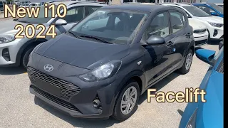 HYUNDAI i10 2024 FACELIFT STYLE (basic) FIRST LOOK REVIEW INTERIOR & EXTERIOR