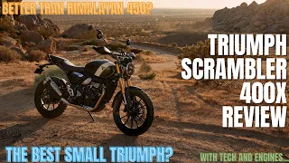 Triumph Scrambler 400X  Review!! (feat. All Competition)