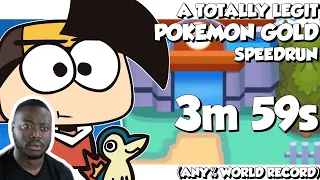 A TOTALLY LEGIT Pokemon Gold Speedrun Cartoon ANYWORLD RECORD Reaction | @ScottFalco