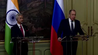 EAM: Press Conference with FM Sergey Lavrov of Russia (December 27, 2023)