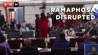 EFF MPs disrupt Ramaphosa's budget vote, Matumba removed from Parliament