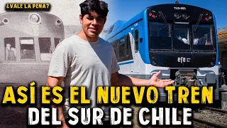 INCREÍBLE Chile estrena NUEVO TREN de SUDAMÉRICA¿EL NUEVO TRANSPORTE MÁS MODERNO en el SUR CHILE?🚊🇨🇱