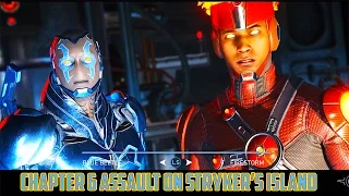 Injustice 2 Chapter 6 Assault On Stryker's Island as Blue Beetle and Firestorm