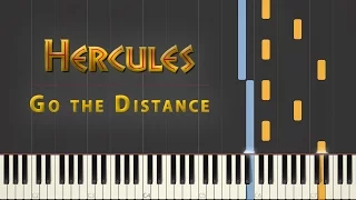 Hercules - "Go the Distance" | Synthesia Piano Tutorial [2.0]