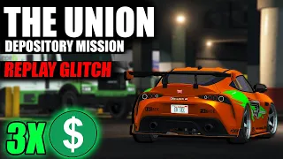 The Union Depository Heist Replay Glitch With TRIPLE MONEYYY!!!